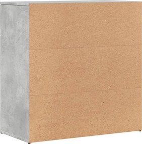 vidaXL Ντουλάπι Γκρι Σκυροδέματος 79x38x80 εκ. Επεξεργασμένο Ξύλο