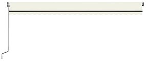 vidaXL Τέντα Συρόμενη Αυτόματη Κρεμ 600x350 εκ.