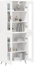 vidaXL Ντουλάπι Λευκό 69,5x34x180 εκ. από Επεξεργασμένο Ξύλο