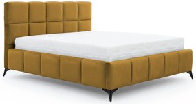 Επενδυμένο κρεβάτι Mosad-Moustardi-140 x 200