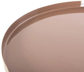 Τραπεζάκι σαλονιού Βοηθητικό UTRI C4241.06 Στρόγγυλο Μέταλλο Σομόν - Μπέζ Φ46x46,5Υεκ. 46x46x46.5 εκ.