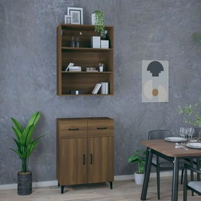 vidaXL Ντουλάπι Καφέ Δρυς από Επεξεργασμένο Ξύλο