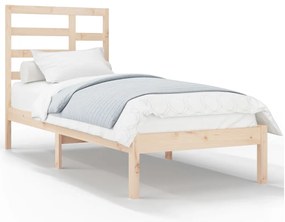 vidaXL Πλαίσιο Κρεβατιού 90 x 190 εκ. από Μασίφ Ξύλο Single