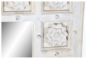 Τοίχο καθρέφτη DKD Home Decor Λευκό Ινδός Μαρινάτος 93,5 x 4,7 x 120,3 cm
