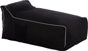 ΠΟΥΦ ZAFER HM5772.12 ΜΕ TEXTILINE ΜΑΥΡΟ ΚΑΙ ΛΕΥΚΟ ΡΕΛΙ 88x128x40-60Υ εκ.