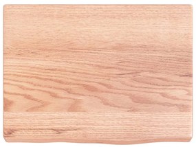 vidaXL Ράφι Τοίχου Ανοιχτό Καφέ 40x30x(2-4)εκ. Επεξ. Μασίφ Ξύλο Δρυός