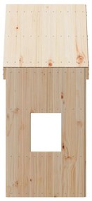 Οροφή Κρεβατιού Παιδική 60x89x134,5 εκ. από Μασίφ Ξύλο Πεύκου - Καφέ