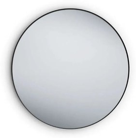 Καθρέπτης Τοίχου Στρογγυλός Britta 1430102 Φ80cm Black Mirrors & More Metal, Glass