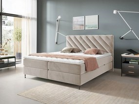 Επενδυμένο κρεβάτι Enzo II-160 x 200-Ekrou