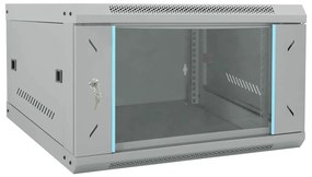 vidaXL Ντουλάπα δικτύου με αποθήκευση Γκρι 53 x 60 x 30 εκ Ατσάλι