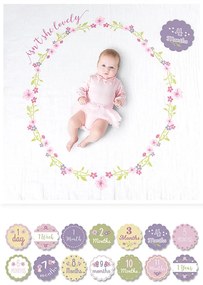 Σεντόνι Φωτογράφισης Μωρού + Κάρτες Lulujo Isn't She Lovely LJ581