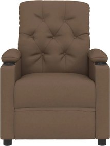 vidaXL Πολυθρόνα Ανακλινόμενη Ηλεκτρική Καφέ Υφασμάτινη