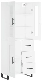 vidaXL Ντουλάπι Λευκό 69,5x34x180 εκ. από Επεξεργασμένο Ξύλο