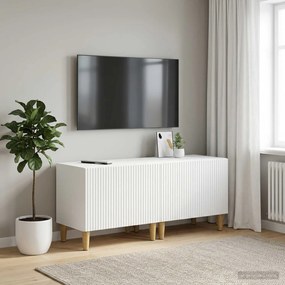 vidaXL Ντουλάπι TV Λευκό Επεξεργασμένο Ξύλο