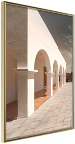 Αφίσα - Sunny Colonnade - 20x30 - Χρυσό - Χωρίς πασπαρτού