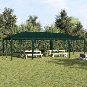 vidaXL Σκηνή Πάρτυ Πράσινο, Άσπρο 800 x 400 x 266 εκ