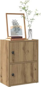 vidaXL Βιβλιοθήκη Αρτισιανή Δρυς 40x24x52 εκ. Επεξ. Ξύλο