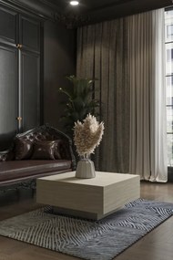 Stewehome Μεσαίο τραπεζάκι σαλονιού μοντέρνου στυλ τετράγωνο Πολύχρωμο 75x75 cm