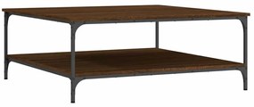 vidaXL Τραπεζάκι Σαλονιού Καφέ Δρυς 100x100x40 εκ. Επεξεργασμένο Ξύλο