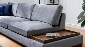Corner Sofa Tulip Corner Left Without Pouf - Dark Grey Dark Grey