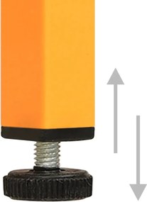 vidaXL Ντουλάπι Αποθήκευσης Μουσταρδί 42,5 x 35 x 101,5 εκ. από Ατσάλι