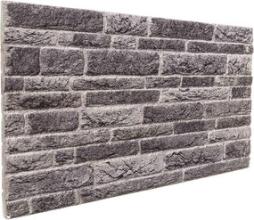 vidaXL Πάνελ τοίχου 10 pcs Ανθρακί 100 x 50 cm Αφρός EPS