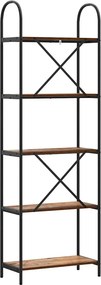 vidaXL Ράφι Βιβλίων 5 επιπέδων 60 x 30 x 183 εκ Επεξεργασμένο ξύλο