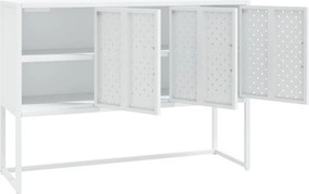 vidaXL Μπουφές Λευκός 105 x 35 x 75 εκ. από Ατσάλι