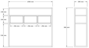 Κονσόλα Guarda Megapap χρώμα μπεζ travertine - χρυσό 100x29x90εκ.