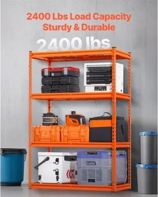 VEVOR Storage Shelves 4 Tier Adjustable Heavy Duty Garage Shelving Unit 2400 lbs