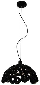 Κρεμαστό Φωτιστικό Οροφής 1xE27 Φ36cm Darina Homelighting-77-4100-Μαύρο 77-4100