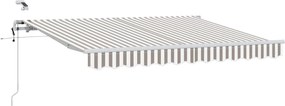 VidaXL Ηλεκτρική τέντα με LED και αισθητήρα 3 x 2,5 m