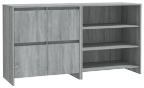 vidaXL Μπουφές 2 Τεμαχίων Γκρι Sonoma από Επεξεργασμένο Ξύλο