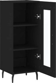 vidaXL Ντουλάπι Μαύρο 34,5 x 34 x 90 εκ. από Επεξεργασμένο Ξύλο