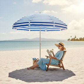 Ομπρέλα θαλάσσης &amp; camping - 85cm - 181772 - Blue