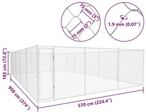 ΚΛΟΥΒΙ ΣΚΥΛΟΥ ΕΞΩΤΕΡΙΚΟΥ ΧΩΡΟΥ 950X570X185 ΕΚ. ΓΑΛΒΑΝ. ΑΤΣΑΛΙ 145036