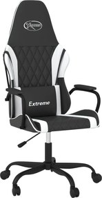 vidaXL Καρέκλα Gaming Μαύρο/Λευκό από Συνθετικό Δέρμα