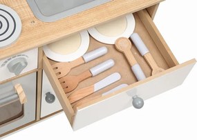 Wooden Play kitchen 7253 15 pcs