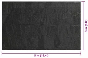 vidaXL Κάλυμμα Πισίνας Ορθογώνιο Μαύρο 500 x 300 εκ. από Πολυαιθυλένιο
