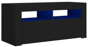 vidaXL Έπιπλο Τηλεόρασης με LED Μαύρο 90 x 35 x 40 εκ.