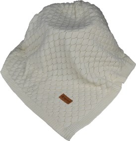 Κουβέρτα Πλεκτή Κούνιας (110x140) Bebe Stars Ivory 308-183