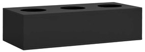 vidaXL Ντουλάπα Γραφείου με Γλάστρα Ανθρακί 90x40x128 εκ. Ατσάλινη