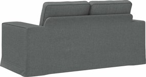 vidaXL Καναπές Σκούρο Γκρι 162 x 80 x 82 εκ ύφασμα
