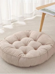 Stewehome Στρογγυλό μαξιλάρι δαπέδου πορτοκαλί 58x58 cm