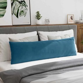 vidaXL Μαξιλάρι Καναπέ 2 τμχ. Βελούδο Μπλε 145 x 40 εκ.