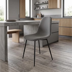 ΚΑΡΈΚΛΕΣ &amp; ΠΟΛΥΘΡΌΝΕΣ CHAIR ATOM GREY M4 HD0476