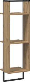 vidaXL Ράφι Τοίχου Επιτοίχιο Artisan Oak 30 x 25 x 100 cm