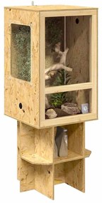 vidaXL Terrarium Καφέ 50 x 50 x 130 εκ OSB