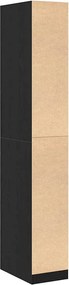 vidaXL Ντουλάπι Μαύρη Οξυά 30 x 50 x 200 εκ. Επεξεργασμένο ξύλο