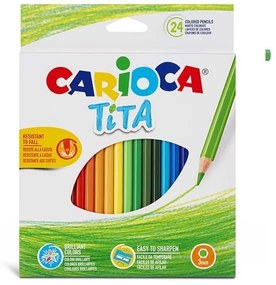 Carioca Tita ξυλομπογιές 24 χρωμάτων 6 τμχ.